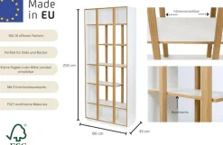 Woodman Bücherregal »Newbury« in einem tollen skandinavian Look, FSC®-zertifiziert