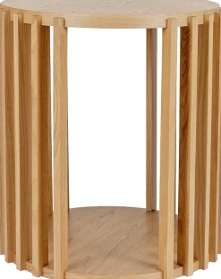 Woodman Beistelltisch »Drum, Breite/Tiefe/Höhe: 53/53/58 cm« Holzfurnier aus Eiche, Sproßen aus massiver Eiche, FSC®