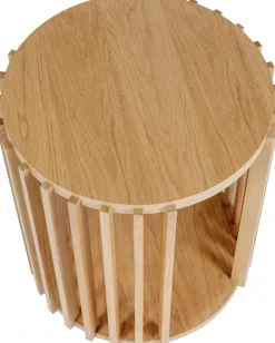 Woodman Beistelltisch »Drum, Breite/Tiefe/Höhe: 53/53/58 cm« Holzfurnier aus Eiche, Sproßen aus massiver Eiche, FSC®