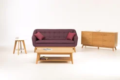 Woodman Couchtisch »Bórgvin« Breite 115 cm, zeitloses Design, mit 1 Ablageboden, Holzfurnier Eiche