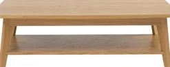 Woodman Couchtisch »Bórgvin« Breite 115 cm, zeitloses Design, mit 1 Ablageboden, Holzfurnier Eiche