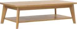 Woodman Couchtisch »Bórgvin« Breite 115 cm, zeitloses Design, mit 1 Ablageboden, Holzfurnier Eiche