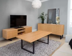 Woodman Couchtisch »Camden« Beine aus massiver Birke, Breite 120 cm, mit einem schönen Print, FSC®