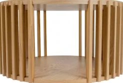 Woodman Couchtisch »Drum, Breite/Tiefe/Höhe: 83/83/42 cm« Holzfurnier aus Eiche, Sproßen aus massiver Eiche, FSC®