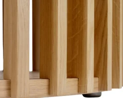 Woodman Couchtisch »Drum, Breite/Tiefe/Höhe: 83/83/42 cm« Holzfurnier aus Eiche, Sproßen aus massiver Eiche, FSC®