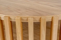 Woodman Couchtisch »Drum, Breite/Tiefe/Höhe: 83/83/42 cm« Holzfurnier aus Eiche, Sproßen aus massiver Eiche, FSC®