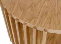 Woodman Couchtisch »Drum, Breite/Tiefe/Höhe: 83/83/42 cm« Holzfurnier aus Eiche, Sproßen aus massiver Eiche, FSC®