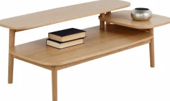 Woodman Couchtisch »Eichberg, Kafeetisch, Sofatisch, Wohnzimmertisch« mit 3 verschiedenen Ebenen, Breite 120 cm, FSC®-zertifiziert