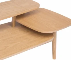 Woodman Couchtisch »Eichberg, Kafeetisch, Sofatisch, Wohnzimmertisch« mit 3 verschiedenen Ebenen, Breite 120 cm, FSC®-zertifiziert