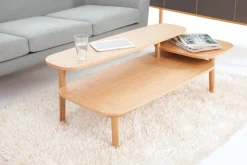 Woodman Couchtisch »Eichberg, Kafeetisch, Sofatisch, Wohnzimmertisch« mit 3 verschiedenen Ebenen, Breite 120 cm, FSC®-zertifiziert
