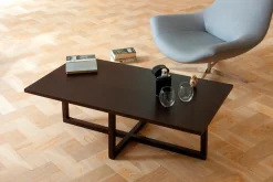 Woodman Couchtisch »Milo« Breite 115 cm, Gestell aus Massivholz, FSC®-zertifiziert