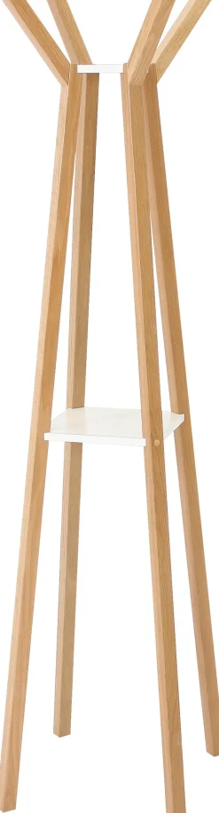 Woodman Garderobe »Monti« im skandinavian Design, aus massiver Eiche,mit 4 Haken, FSC®