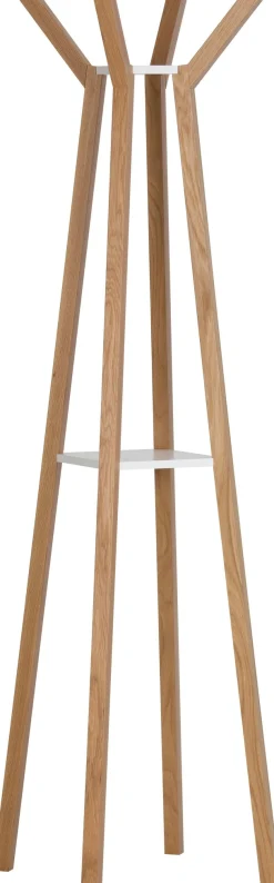 Woodman Garderobe »Monti« im skandinavian Design, aus massiver Eiche,mit 4 Haken, FSC®