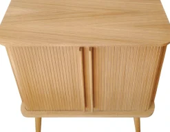 Woodman Highboard »Rove« Stauraumschrank besonderes Design, Breite 83 cm, mit Eichenholzfurnier