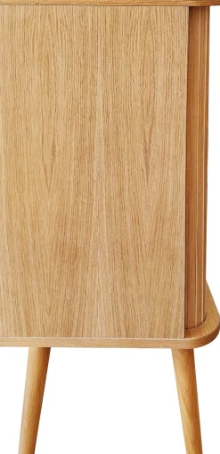 Woodman Highboard »Rove« Stauraumschrank besonderes Design, Breite 83 cm, mit Eichenholzfurnier