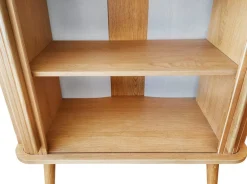 Woodman Highboard »Rove« Stauraumschrank besonderes Design, Breite 83 cm, mit Eichenholzfurnier