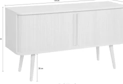Woodman Highboard »Rove« Stauraumschrank besonderes Design, Breite 83 cm, mit Eichenholzfurnier