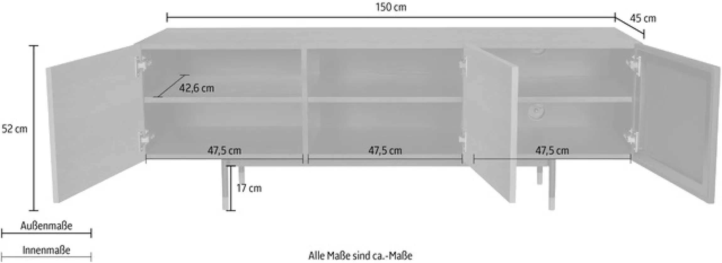 Woodman Kommode »Jugend Kommode« mit Holzfurnier aus Eiche, Skandinavisches Design, FSC®