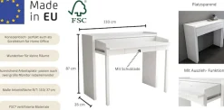 Woodman Konsolentisch »Jens« mit Schreibtisch Funktion, im extravaganten Design, FSC®-zertifiziert