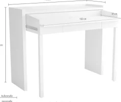 Woodman Konsolentisch »Jens« mit Schreibtisch Funktion, im extravaganten Design, FSC®-zertifiziert