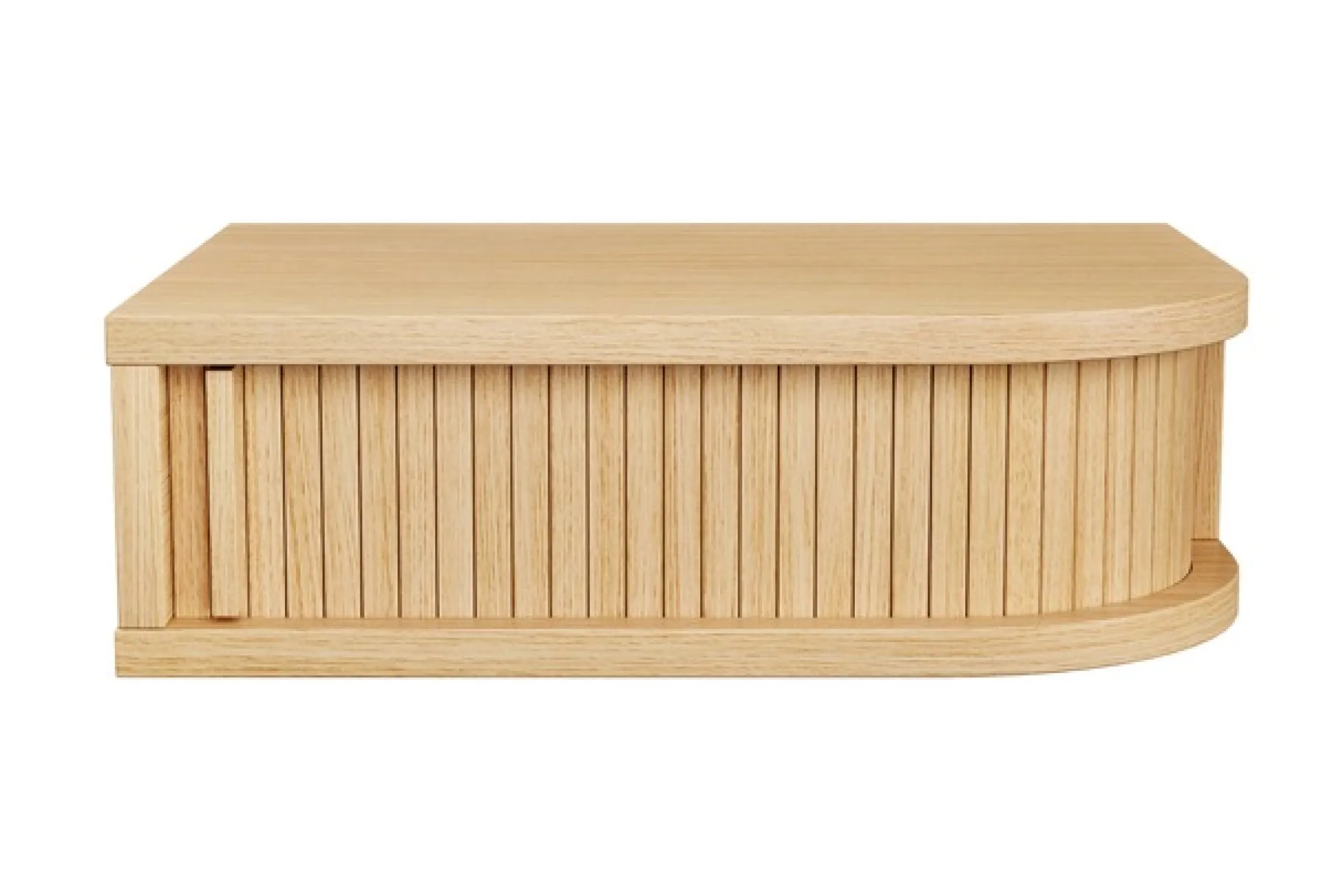 Woodman Nachttisch »Farsta« in 3 Farben, mit Tambourschiebetüren, mit Eichenholz furniert, FSC®