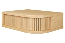 Woodman Nachttisch »Farsta« in 3 Farben, mit Tambourschiebetüren, mit Eichenholz furniert, FSC®