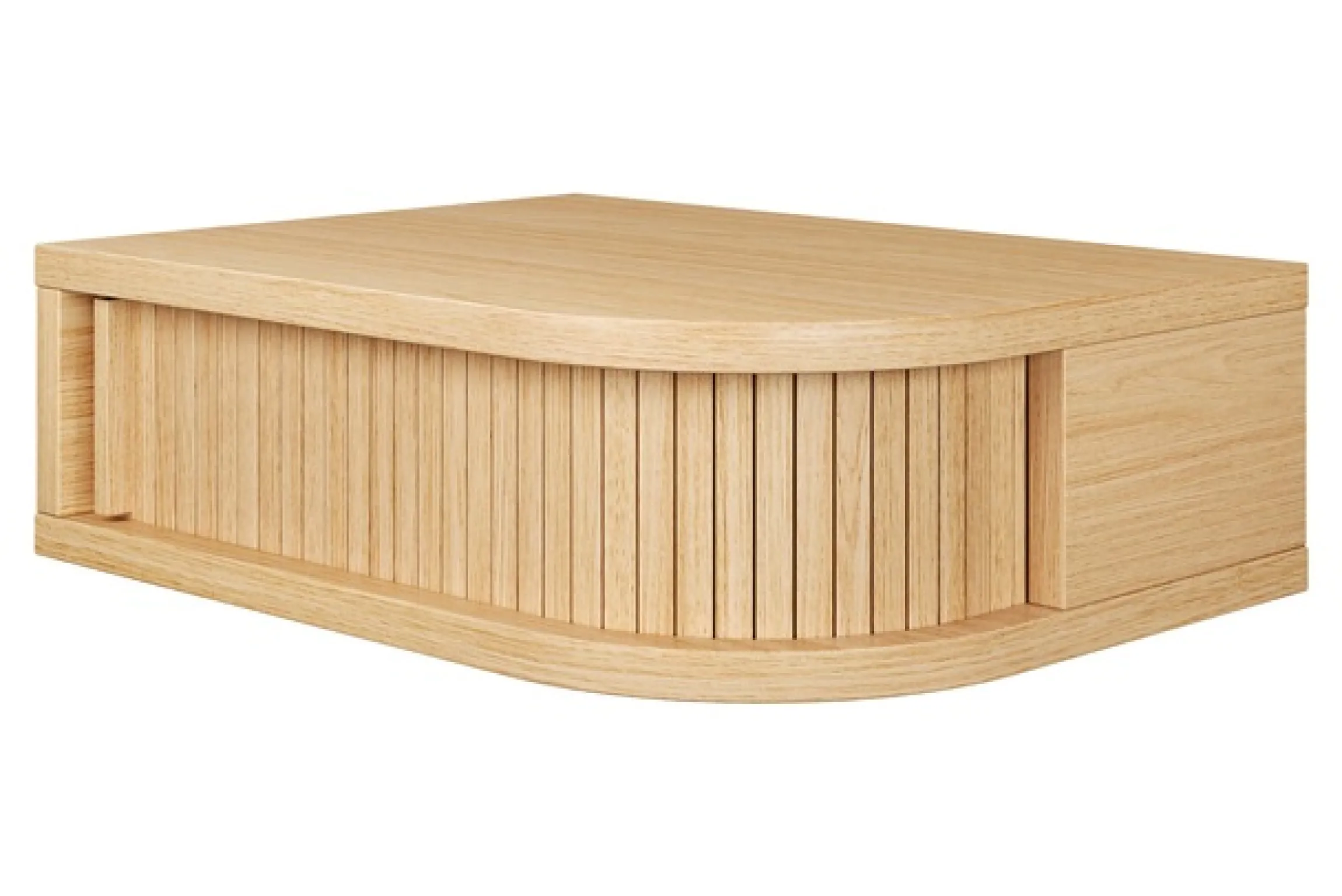 Woodman Nachttisch »Farsta« in 3 Farben, mit Tambourschiebetüren, mit Eichenholz furniert, FSC®