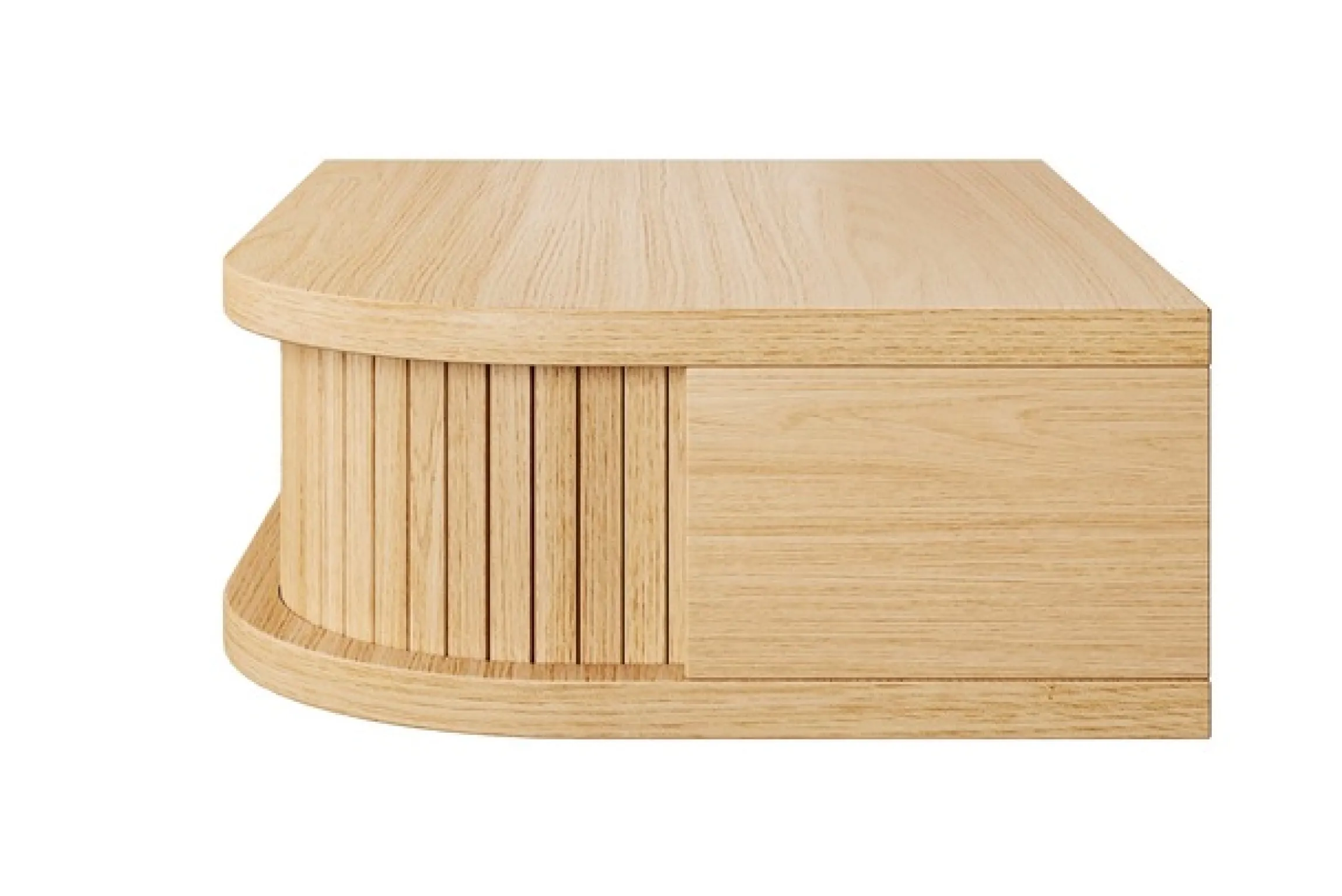 Woodman Nachttisch »Farsta« in 3 Farben, mit Tambourschiebetüren, mit Eichenholz furniert, FSC®