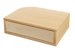 Woodman Nachttisch »Farsta« in 3 Farben, mit Tambourschiebetüren, mit Eichenholz furniert, FSC®