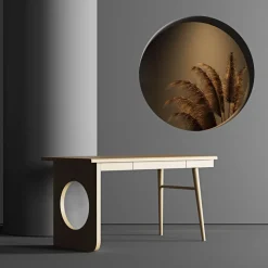 Woodman Schreibtisch »Bau« besonderes Design, Breite 140 cm, FSC®-zertifiziert