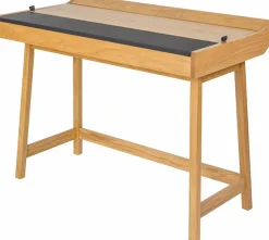 Woodman Schreibtisch »Brompton« im skandinavian Design, Gestell aus massiver Eiche, FSC®-zertifiziert