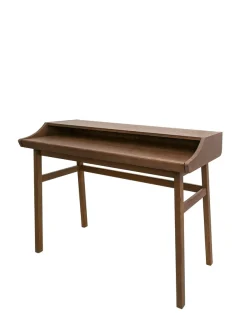 Woodman Schreibtisch »Carteret Computer-Tisch mit ausziebarer Arbeitsplatte« edles Holzfurnier, Gestell Massivholz, Breite 115 cm