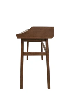Woodman Schreibtisch »Carteret Computer-Tisch mit ausziebarer Arbeitsplatte« edles Holzfurnier, Gestell Massivholz, Breite 115 cm
