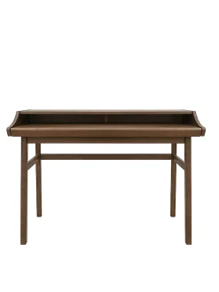 Woodman Schreibtisch »Carteret Computer-Tisch mit ausziebarer Arbeitsplatte« edles Holzfurnier, Gestell Massivholz, Breite 115 cm
