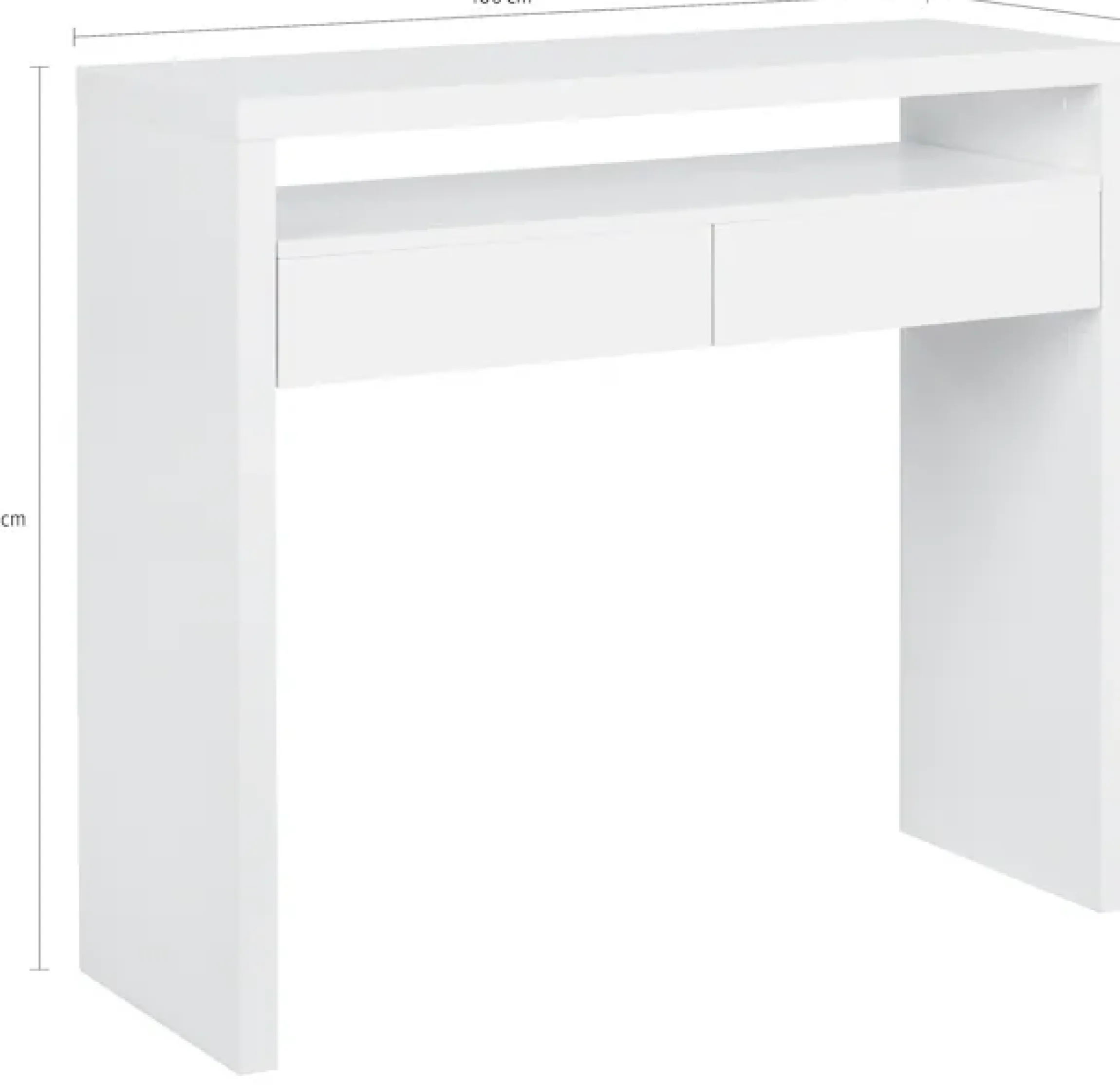 Woodman Schreibtisch »Console10« puristisches Design, Breite 36 - 56 cm, FSC®-zertifiziert