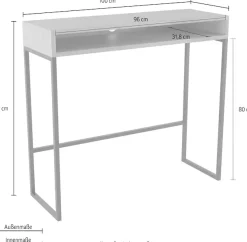 Woodman Schreibtisch »Dominic« im schönen Design, Breite 100 cm, FSC®-zertifiziert