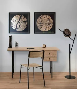 Woodman Schreibtisch »Jugend« Schubladen mit Soft-Close-Funktion, Beine aus Metall, FSC®