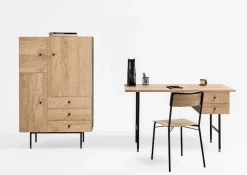 Woodman Schreibtisch »Jugend« Schubladen mit Soft-Close-Funktion, Beine aus Metall, FSC®