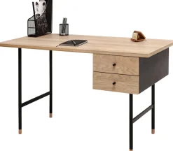 Woodman Schreibtisch »Jugend« Schubladen mit Soft-Close-Funktion, Beine aus Metall, FSC®
