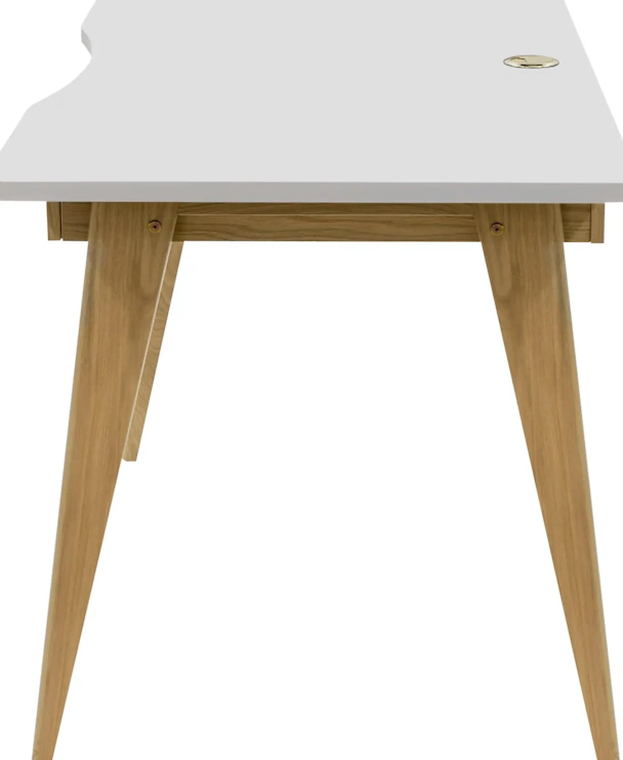 Woodman Schreibtisch »Nice« B/T/H: 140/70/75 cm,im skandinavian Design, Tischbeine aus massiver Eiche, FSC®