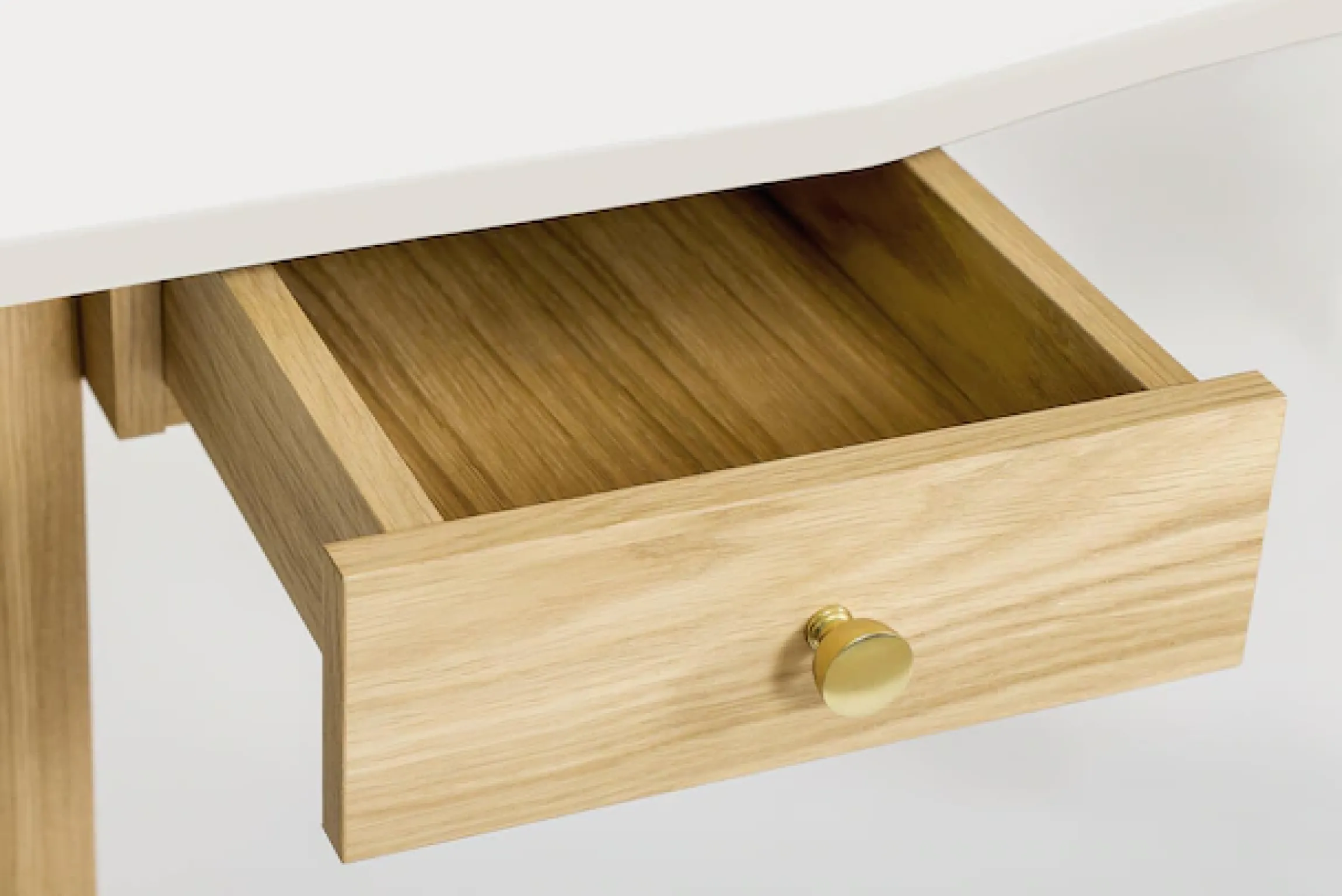Woodman Schreibtisch »Nice« B/T/H: 140/70/75 cm,im skandinavian Design, Tischbeine aus massiver Eiche, FSC®