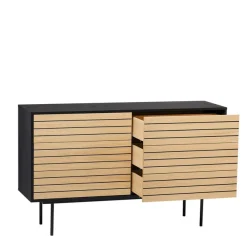 Woodman Schubkastenkommode »Stripe« besonderes Design, 6 Schubladen, Breite 140 cm, FSC®