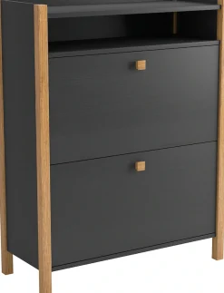 Woodman Schuhbank »Charis« im skandinavian Design, Holzfurnier aus Eiche, FSC®-zertifiziert