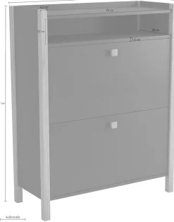 Woodman Schuhbank »Charis« im skandinavian Design, Holzfurnier aus Eiche, FSC®-zertifiziert