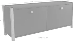 Woodman Schuhbank im skandinavian Design, Holzfurnier aus Eiche, FSC®-zertifiziert