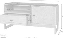 Woodman Schuhbank »Slussen« im skandinavian Design, Holzfurnier aus Eiche, FSC®-zertifiziert
