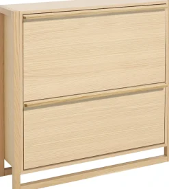 Woodman Schuhkommode »NewEst« Breite 100 cm, mit 2 Klappen, Holzfurnier aus Eiche, FSC®