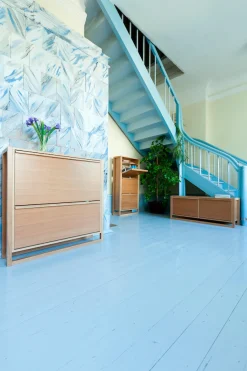 Woodman Schuhkommode »NewEst« Breite 100 cm, mit 2 Klappen, Holzfurnier aus Eiche, FSC®