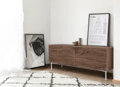 Woodman Sideboard Kommode mit Holzfurnier aus Nussbaum, Breite 120 cm, FSC®