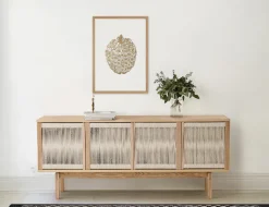 Woodman Sideboard »Lidia« Kommode, Türenfronten aus nartürlichem Hanfseil, Breite 180 cm, FSC®